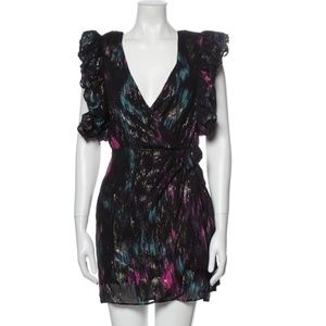THE KOOPLES Printed Mini Dress, Size Small